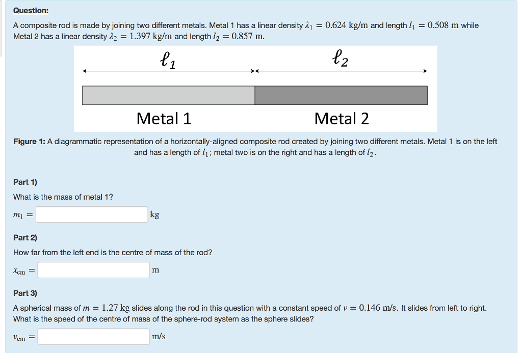 Solved Question A composite rod is made by joining two
