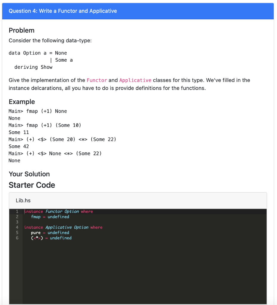 This Is A Haskell Problem And Please Do The Code At | Chegg.com