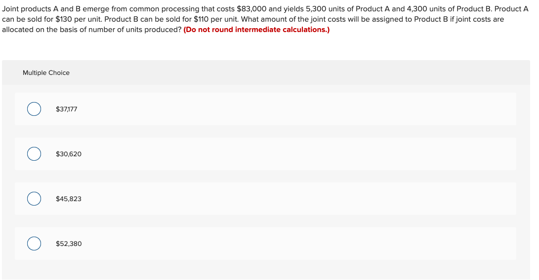 Solved Joint Products A And B Emerge From Common Processing | Chegg.com