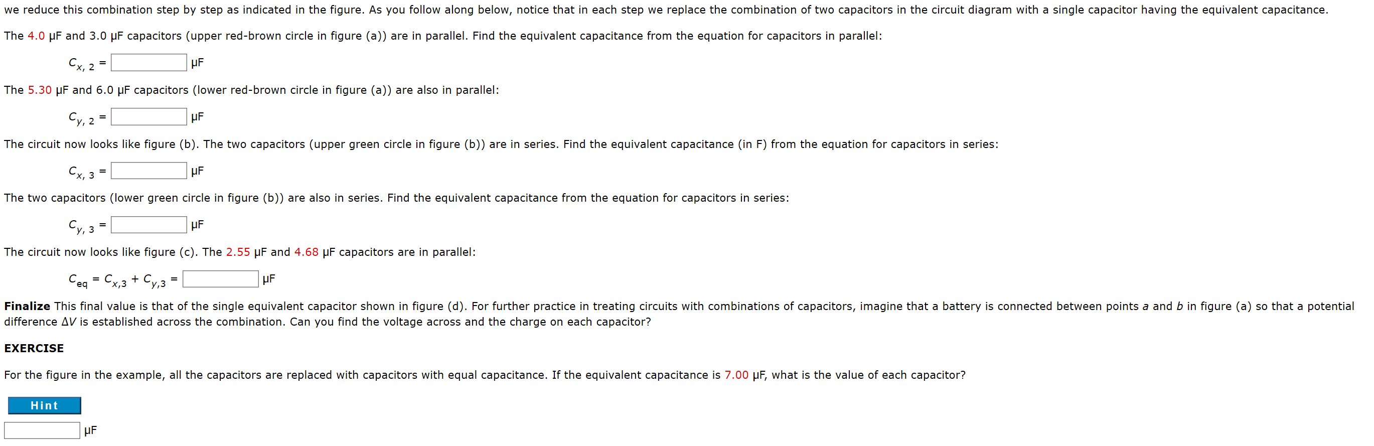 Solved Equivalent Capacitance Find The Equivalent | Chegg.com