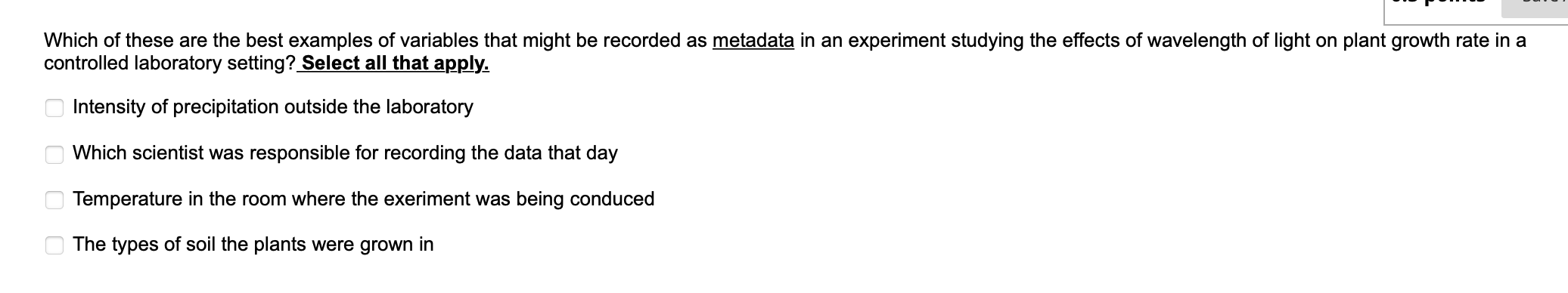 Solved Which of these are the best examples of variables | Chegg.com