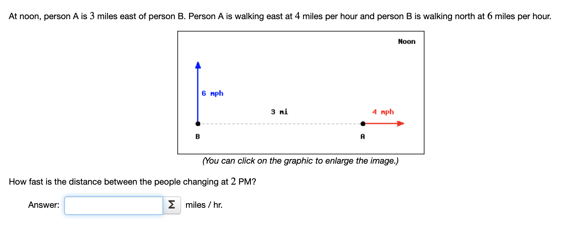 solved-at-noon-person-a-is-3-miles-east-of-person-b-person-chegg