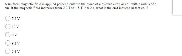 Solved A uniform magnetic field is applied perpendicular to | Chegg.com