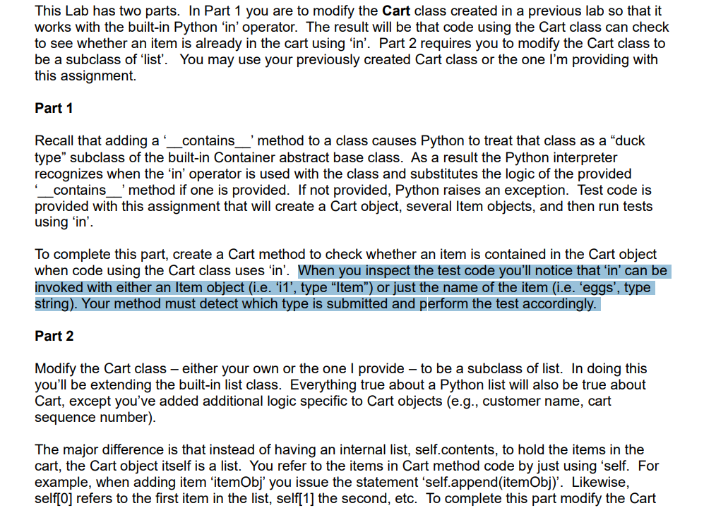 Solved This Lab has two parts. In Part 1 you are to modify | Chegg.com