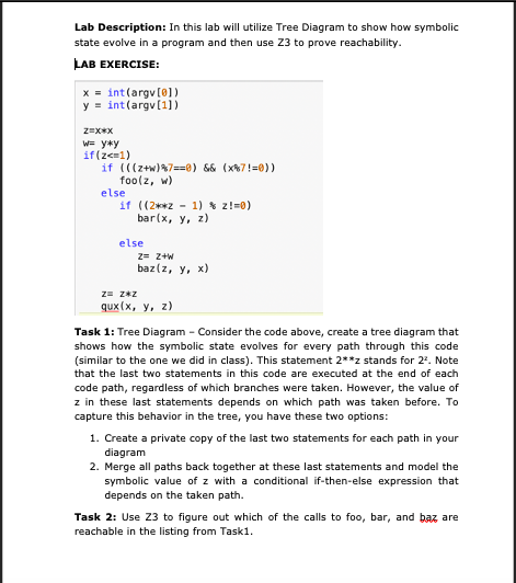 Lab Description: In this lab will utilize Tree | Chegg.com