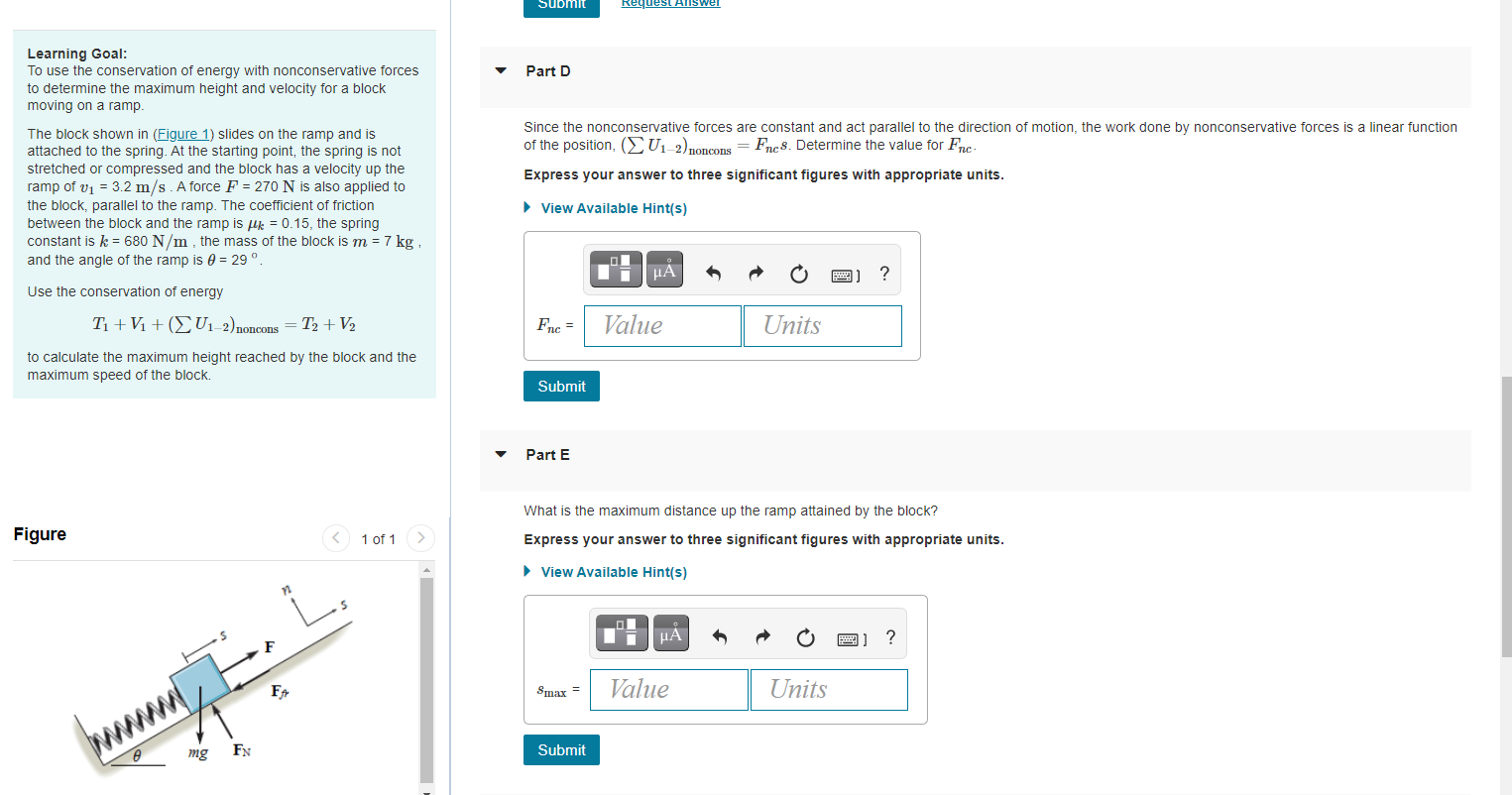 Solved Part B Learning Goal: To Use The Conservation Of | Chegg.com