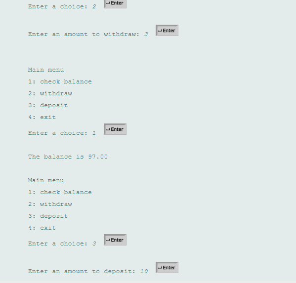 Solved PYTHON:: (Game: ATM machine) Use the following | Chegg.com