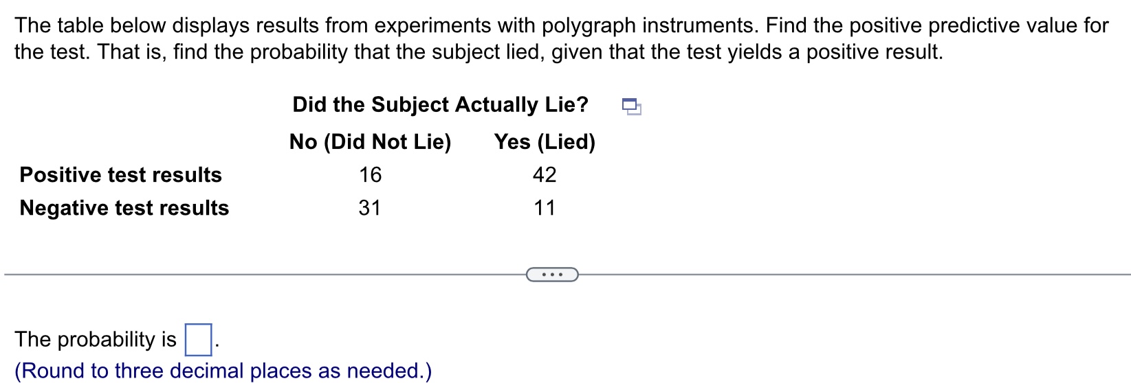 Solved The table below displays results from experiments | Chegg.com