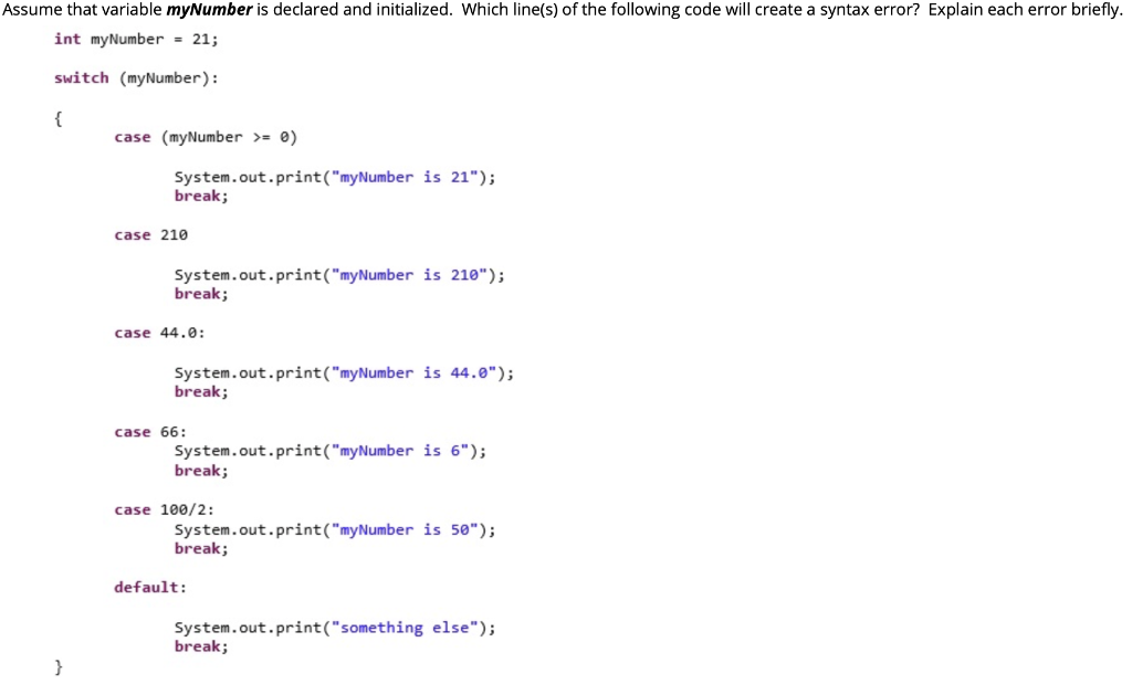 Solved Assume that variable myNumber is declared and | Chegg.com