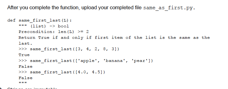 Solved 8. Complete following function (5 points) Consider | Chegg.com