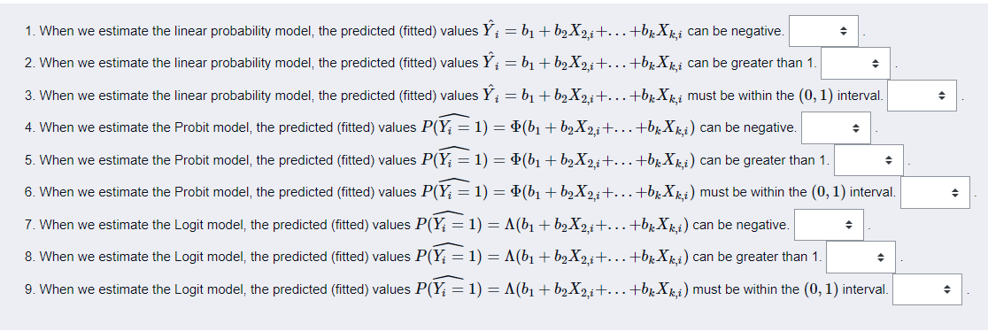 Solved . 1. When We Estimate The Linear Probability Model, | Chegg.com