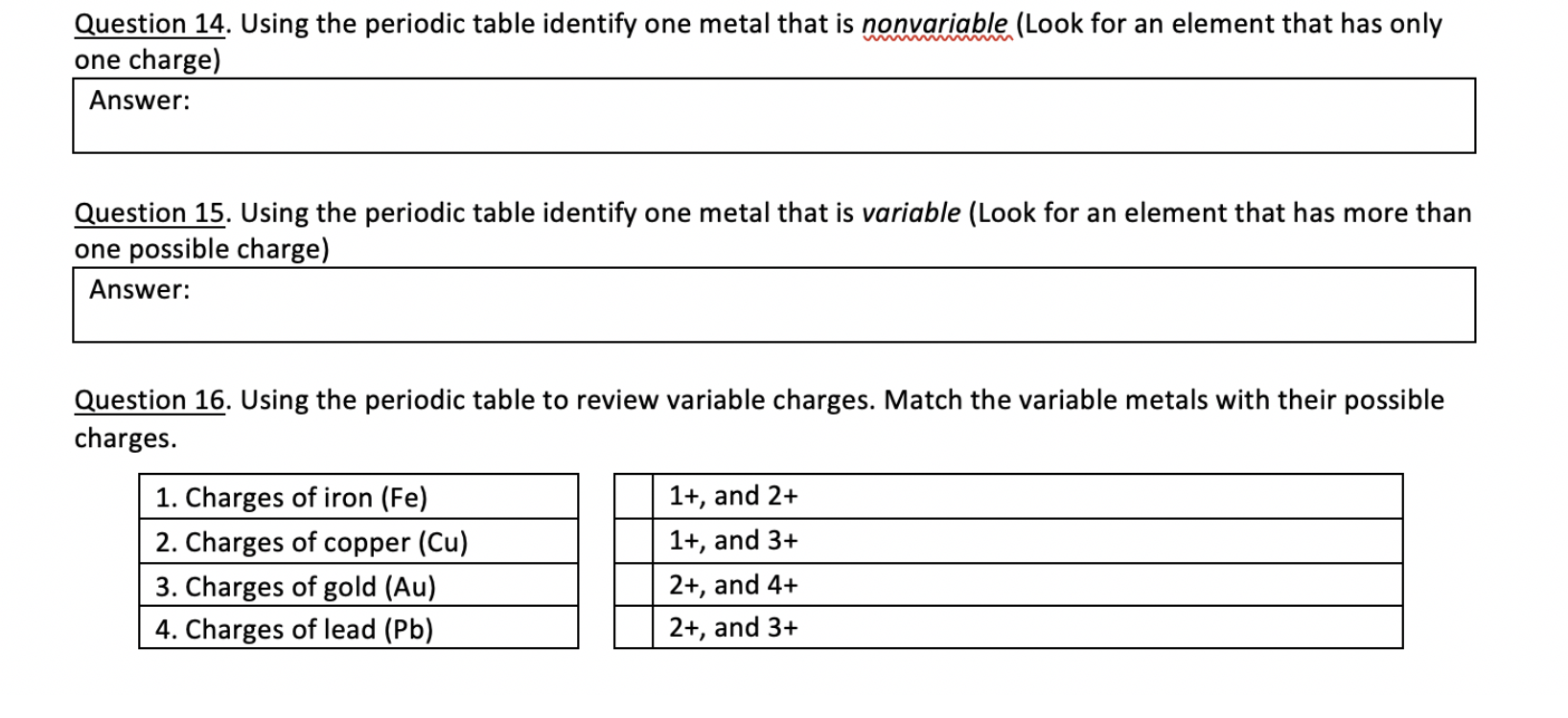 Solved Question 14 Using The Periodic