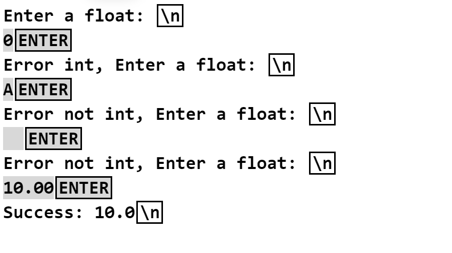 Solved PYTHON EXCEPT ValueError: CAUTION: Please read | Chegg.com