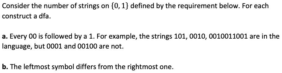 Solved Consider the number of strings on {0,1} defined by | Chegg.com