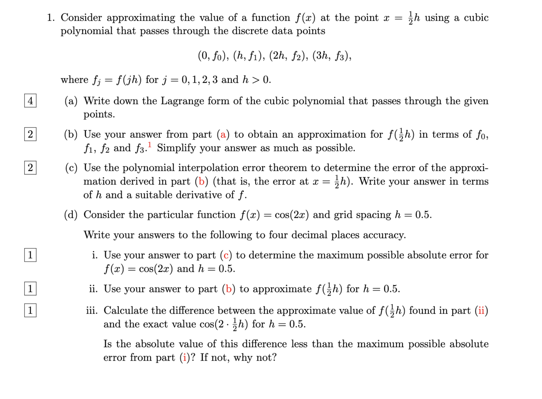 solved-consider-approximating-the-value-of-a-function-f-x-chegg