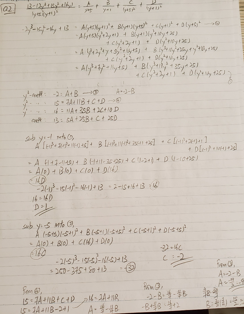 Solved Find The Partial Fraction Decomposition For The Fo Chegg Com