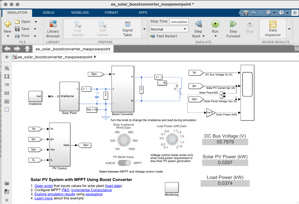 Solar PV System With MPPT Using Boost Converter MATLAB, 49% OFF