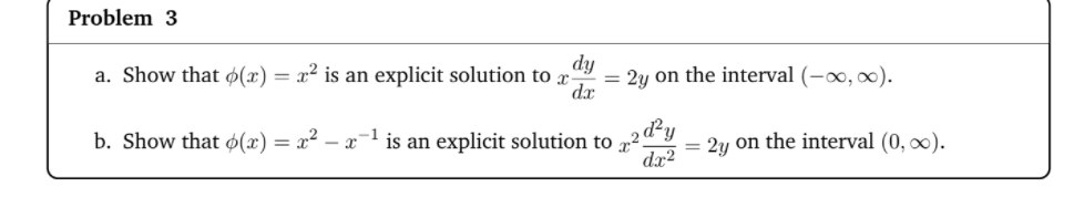 Solved For each of the following differential equations, | Chegg.com