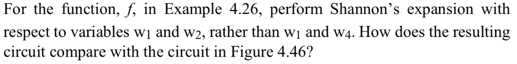 Solved For the function, f, in Example 4.26, perform | Chegg.com