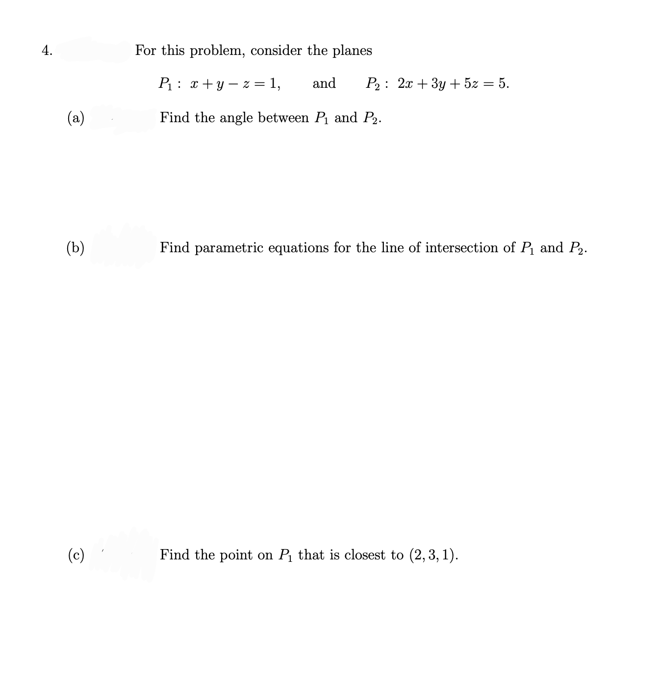 solved-for-this-problem-consider-the-planes-p1-x-y-z-1-and-chegg