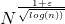 1 log(n)) N