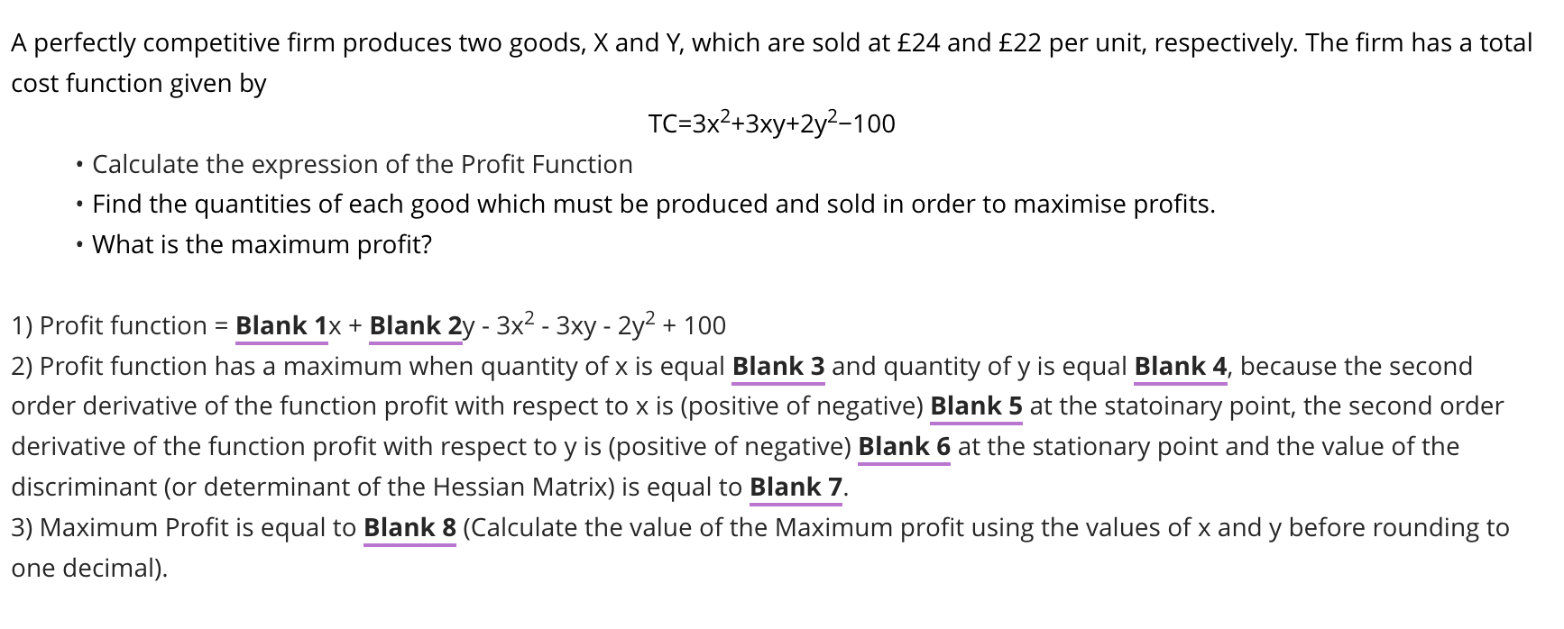 Solved A Perfectly Competitive Firm Produces Two Goods, X | Chegg.com