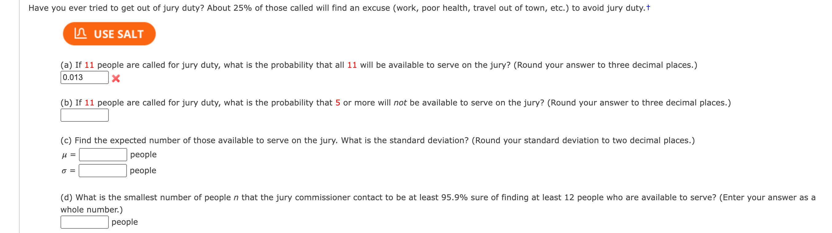 Solved Have You Ever Tried To Get Out Of Jury Duty? About | Chegg.com