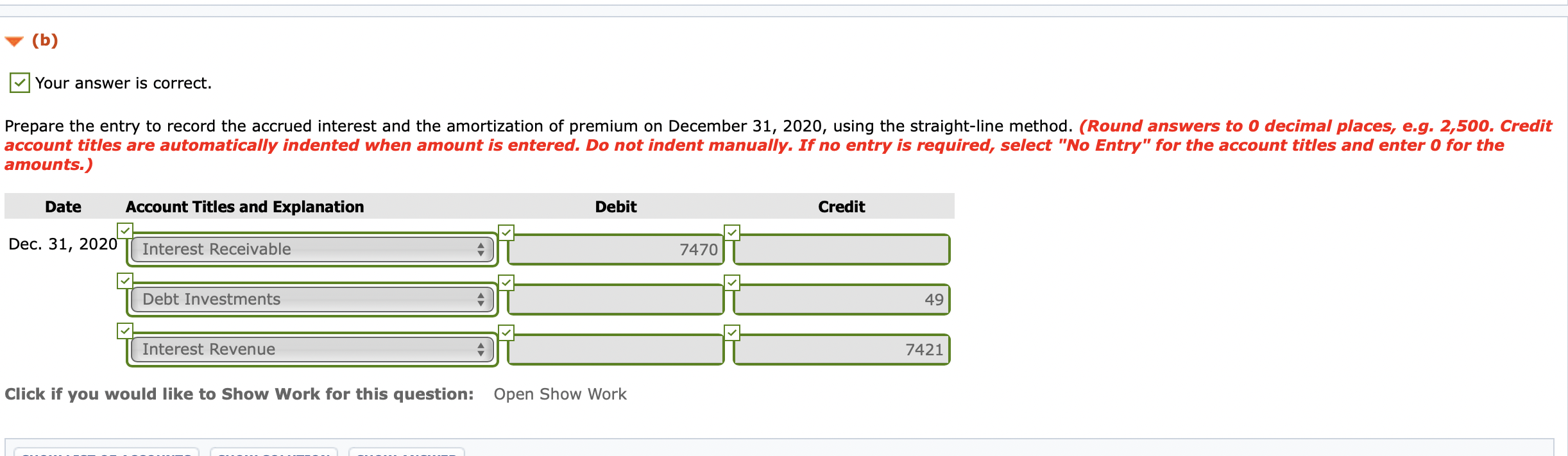 Solved What is the answer for Part C? What is the Fair Value | Chegg.com