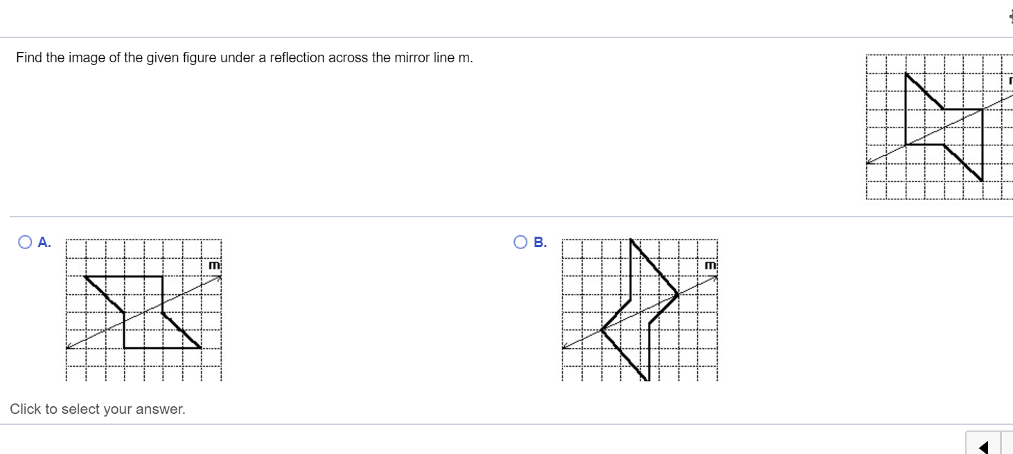 Solved Find the image of the given figure under a reflection
