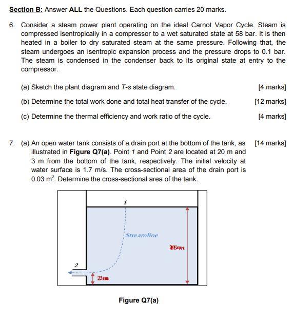 Solved Section B: Answer ALL The Questions. Each Question | Chegg.com