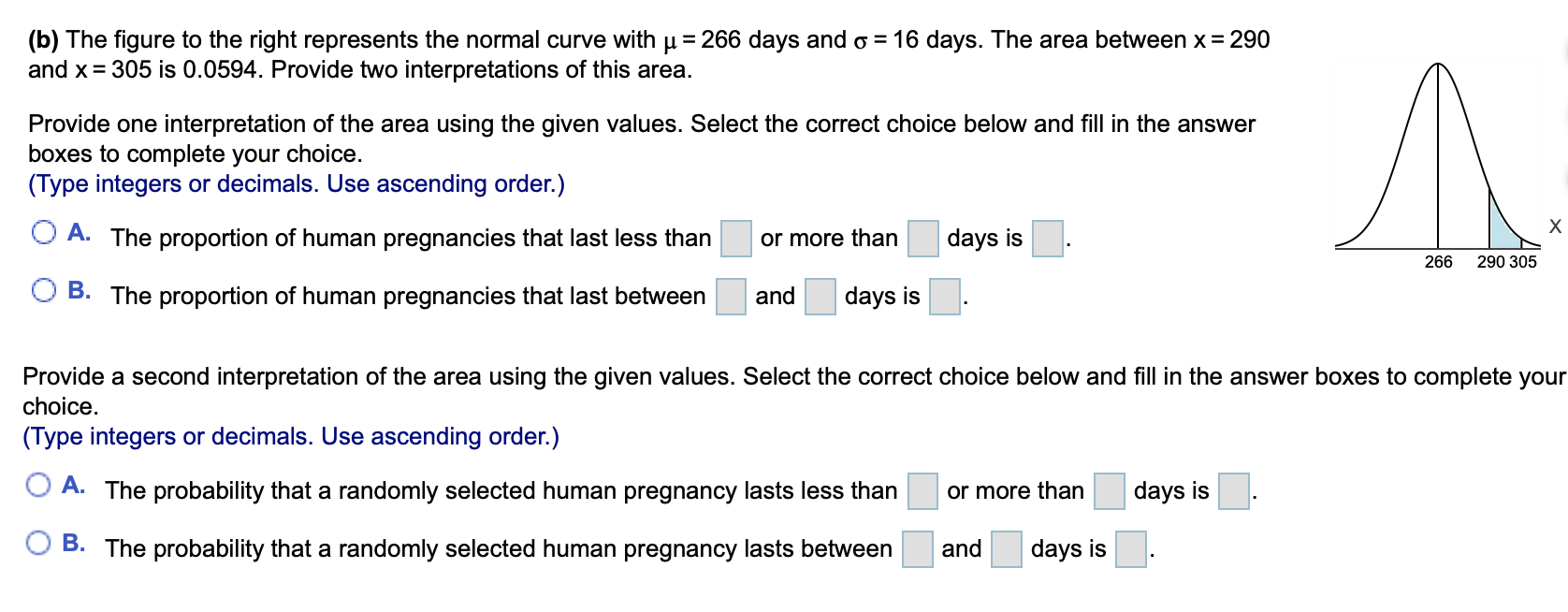 Solved Suppose The Lengths Of Human Pregnancies Are Normally | Chegg.com