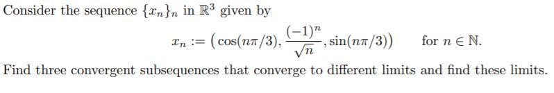 Solved This is for a math analysis class. Please write | Chegg.com