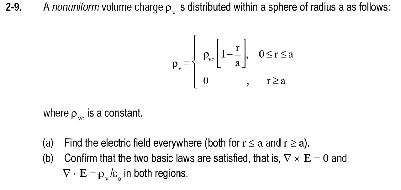 2-23. Calculate the electric potential distribution | Chegg.com