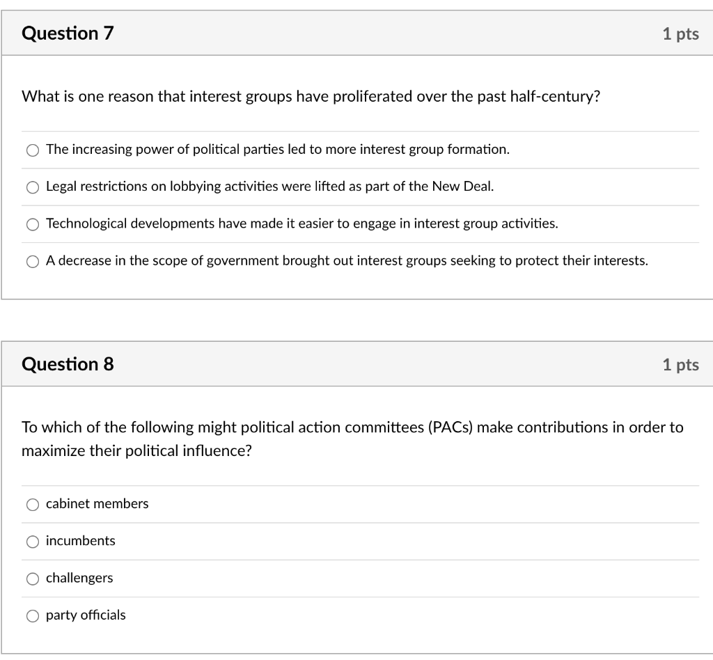 What is one reason that interest groups have