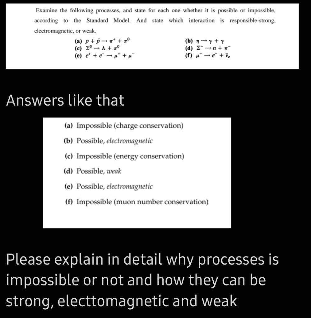 Solved Examine the following processes, and state for each