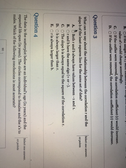 Solved Question 1 Select One Answer. A 2009 Study Analyzed | Chegg.com