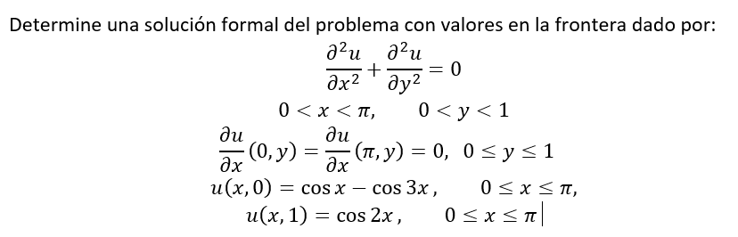 Solved Determine a formal solution to the boundary value | Chegg.com