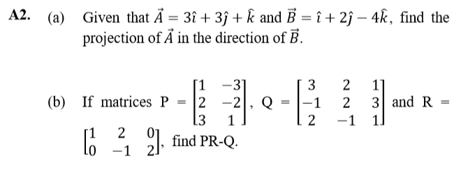 Solved A Given That X 3i 3ſ ħ And B I 2ị Chegg Com