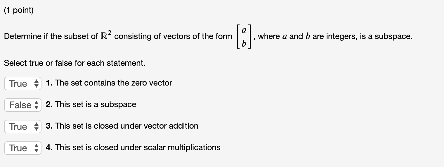 solved-1-point-la-determine-if-the-subset-of-ra-consisting-chegg