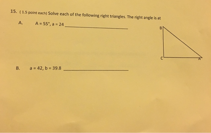 Solved 15. (1.5 point each) Solve each of the following | Chegg.com