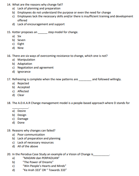 Solved Change Management Chegg Solved Change Management Chegg