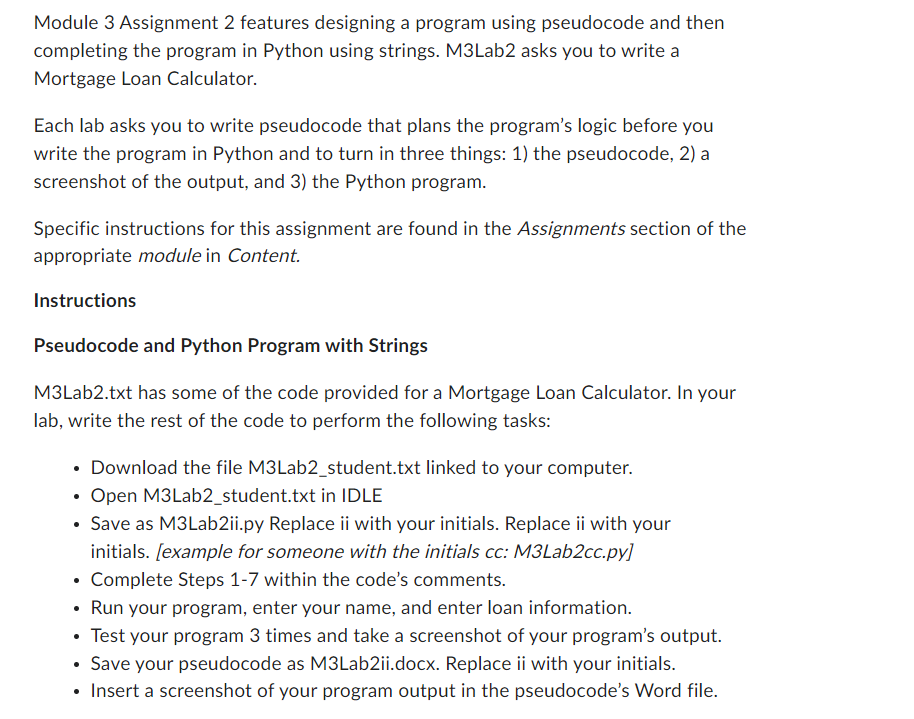 3 3 assignment introduction to pseudocode and flowcharts