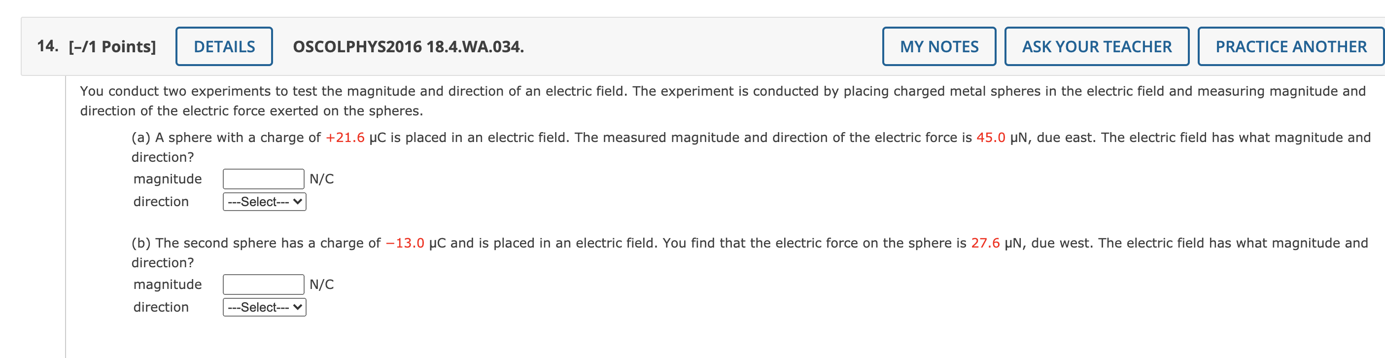 Solved 14 [ 1 Points] Details Oscolphys2016 18 4 Wa 034