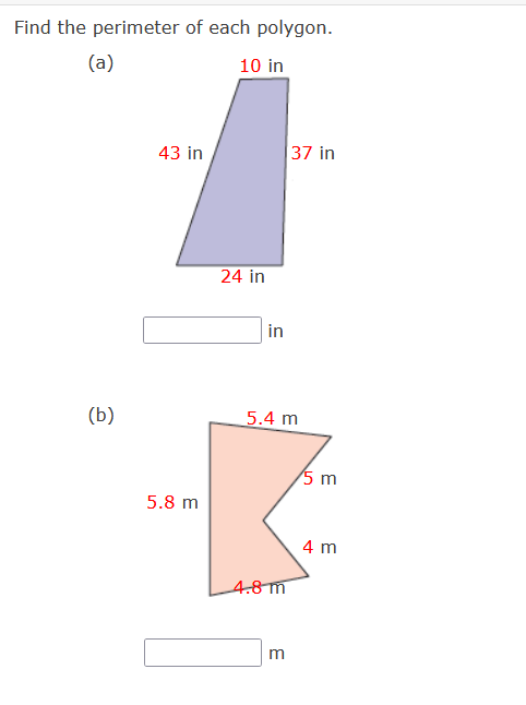 perimeter of a polygon