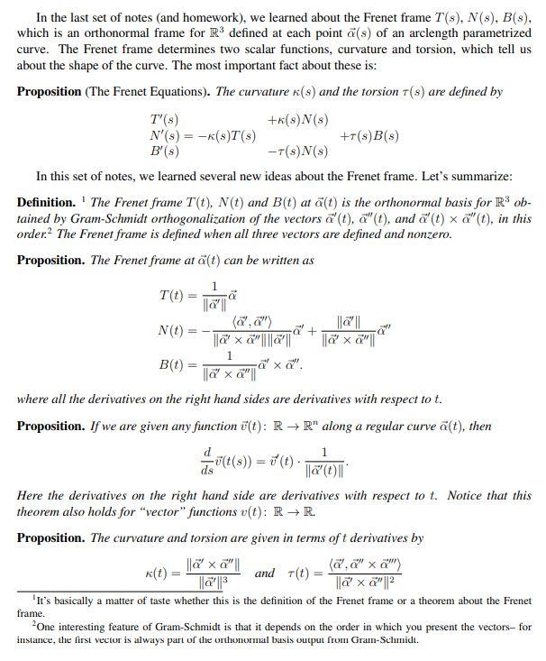 1 Points Signed Curvature For Non Arclength Chegg Com