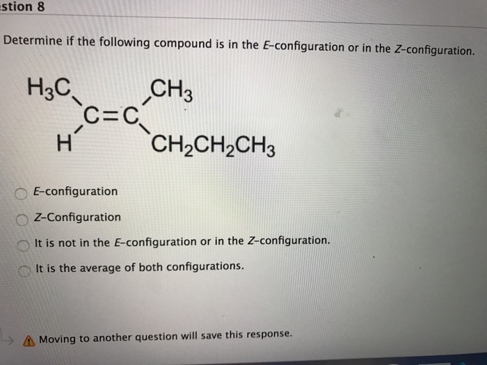 Solved Determine if the following compound is in the | Chegg.com