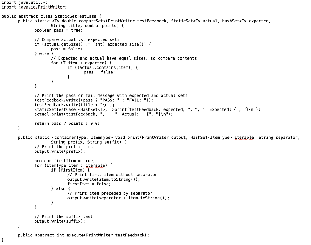 Solved Please show the correct java code only where it | Chegg.com