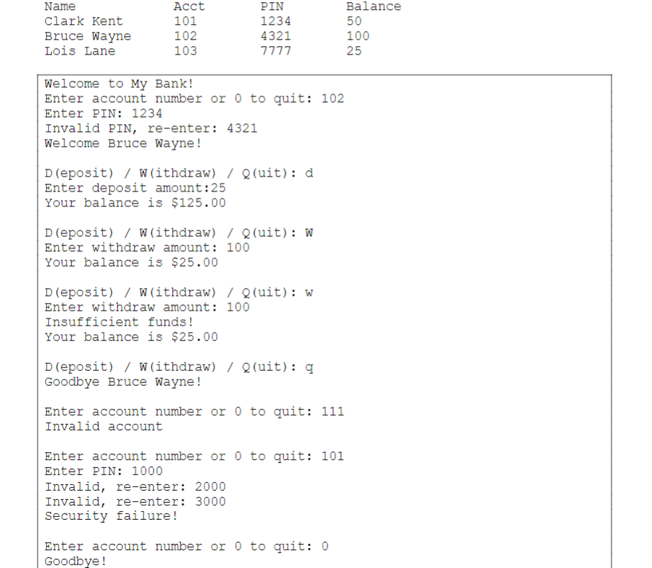 Solved C++ Banking App SKILL SET: Developing an OOP | Chegg.com