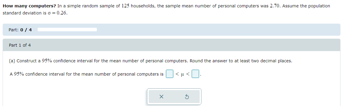 Solved How many computers? In a simple random sample of 125 | Chegg.com