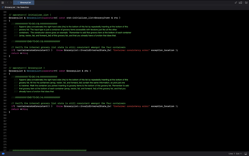 \( / / \) verify the internal gracery list state is still consistent amongst the four containers.
if( !containergareConsistan